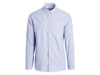 Camisa Azul claro Hombre Botón Oxford