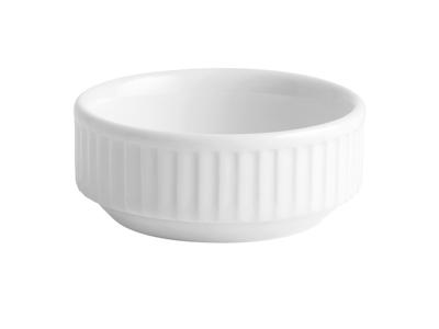 Cuenco Plissé 7x3 cm Blanco