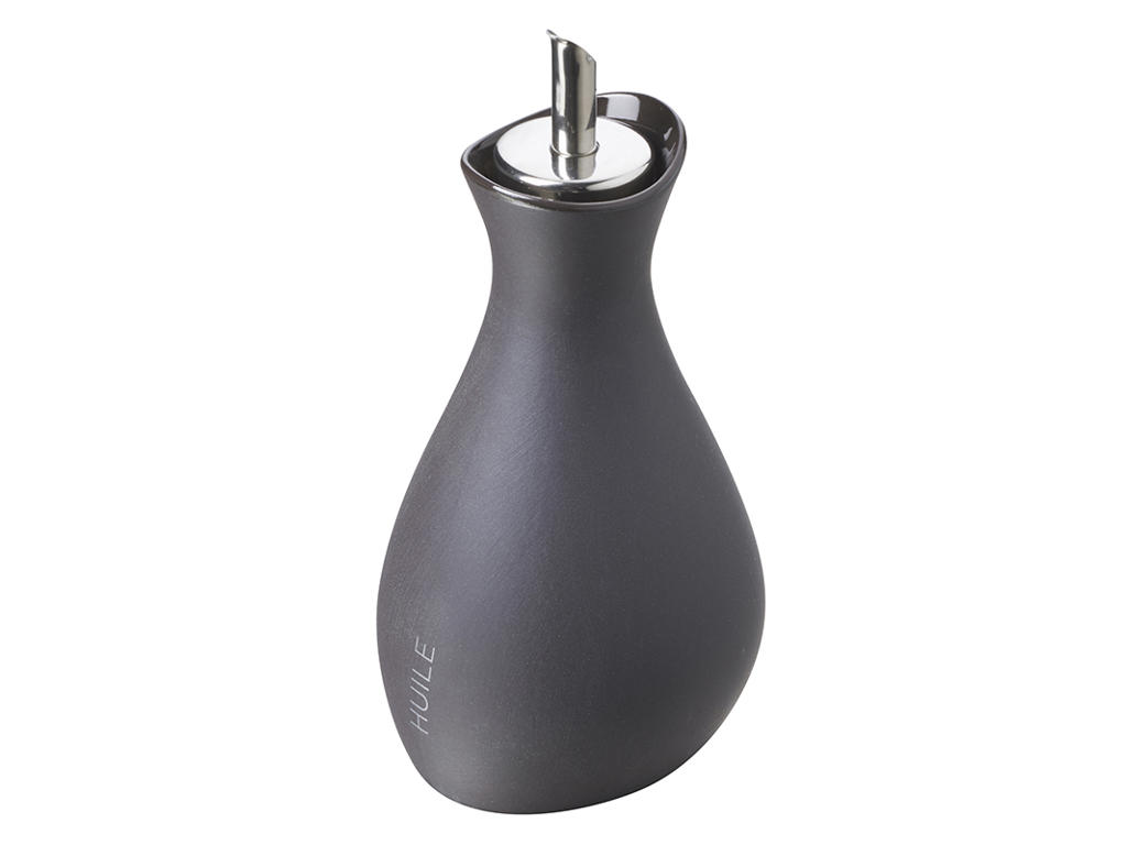 Botella de aceite con vertedor 8x8 cm Pizarra Líquida