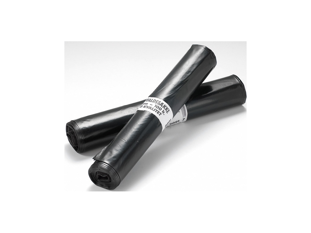 Bolsas de basura negras 70 x 110 cm.