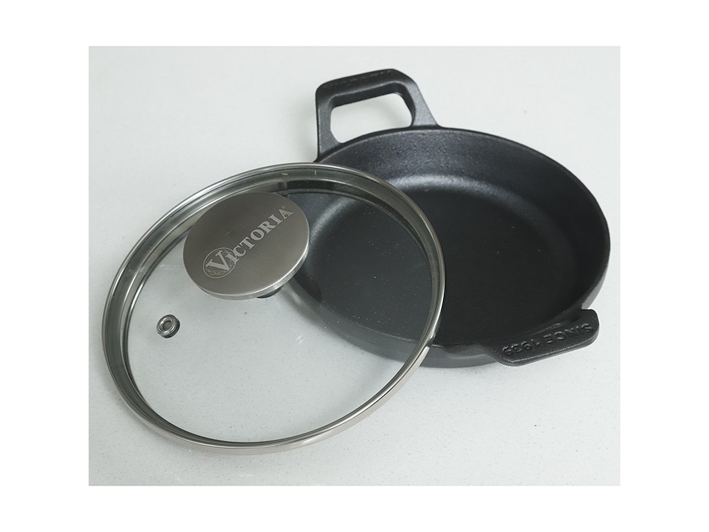 Olla mini c/ tapa de vidrio 14 cm Hierro fundido