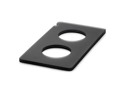 Bandeja para 2 Botellas 32,5x17,5 cm Antracita Una Escena