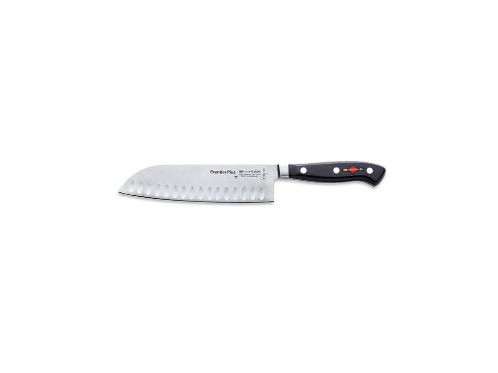 Cuchillo Santoku, F. Dick Premier Plus, 18 cm, con corte de aire