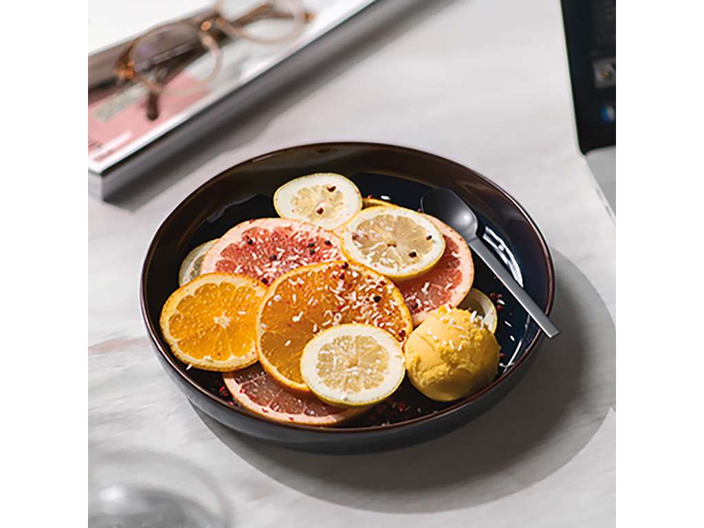 Plato Hondo Elaborado 21,5 cm Denim