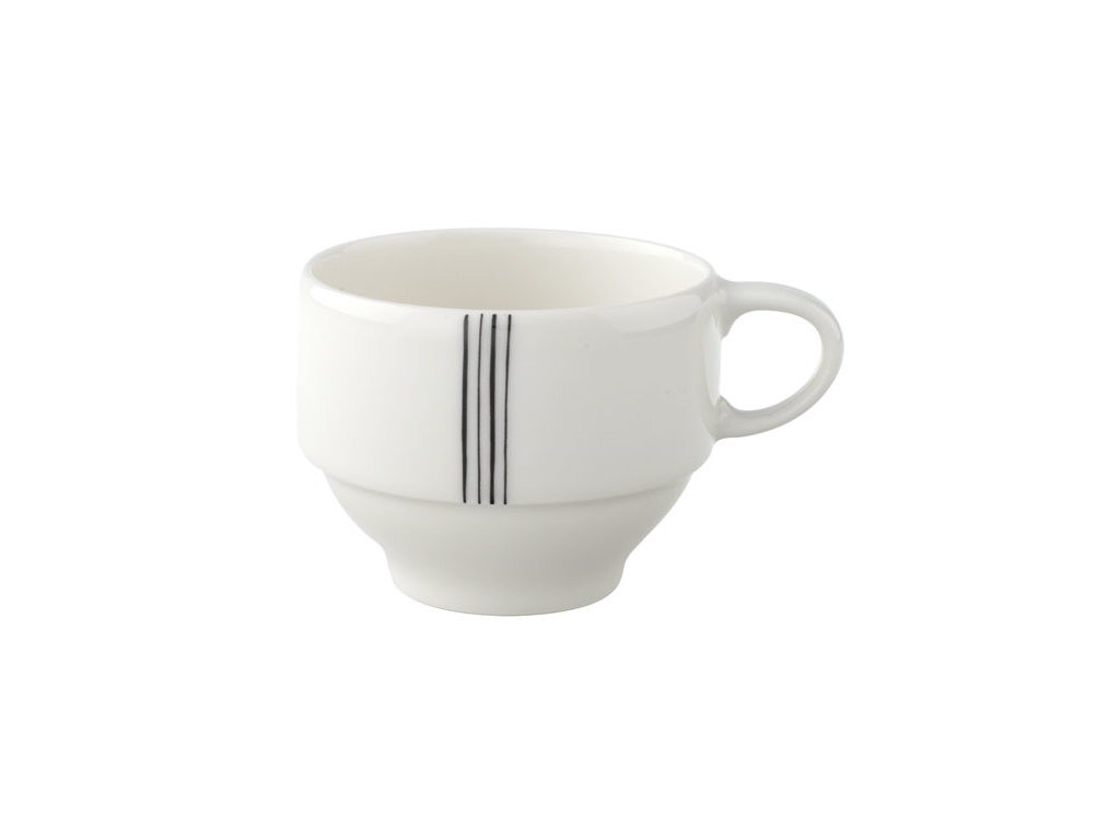 Taza apilable Black Lines Día N.4 0,18 L