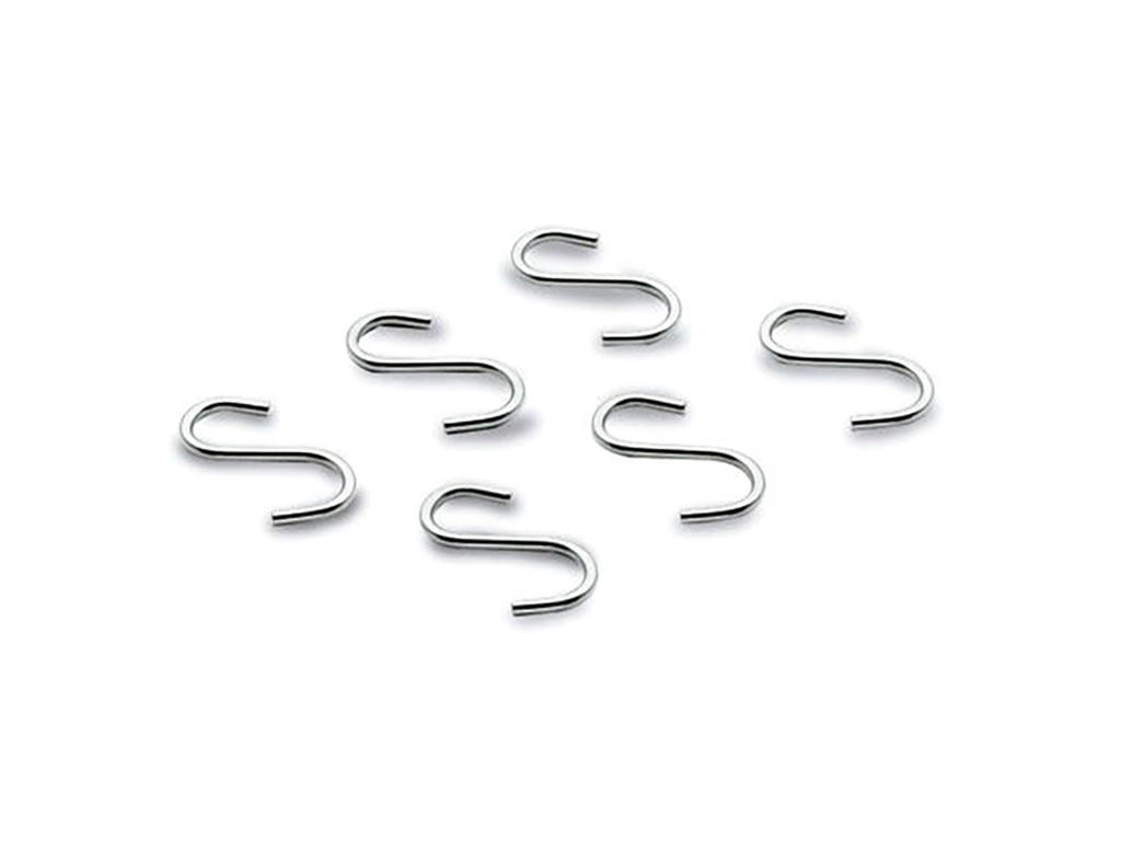 S-ganchos 6 pcs para barra de cocina
