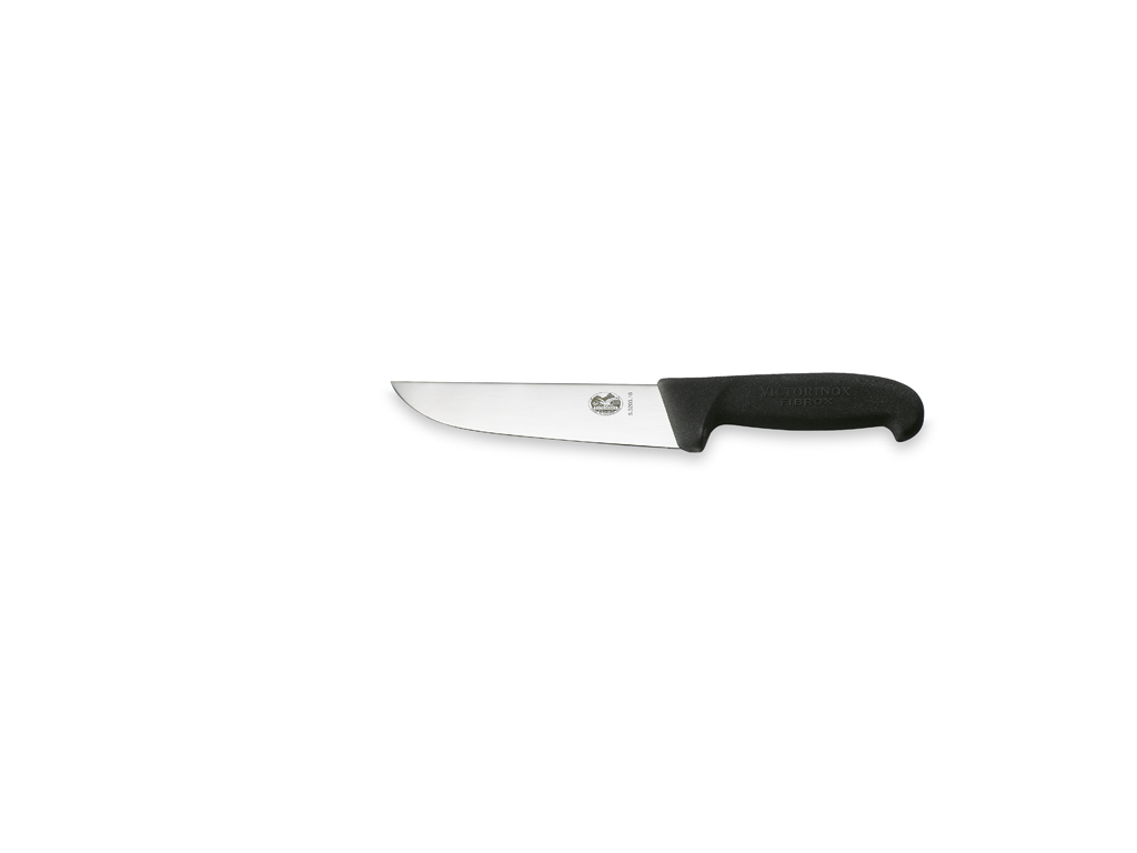 Cuchillo de carnicero, 16 cm, Victorinox Fibrox, negro