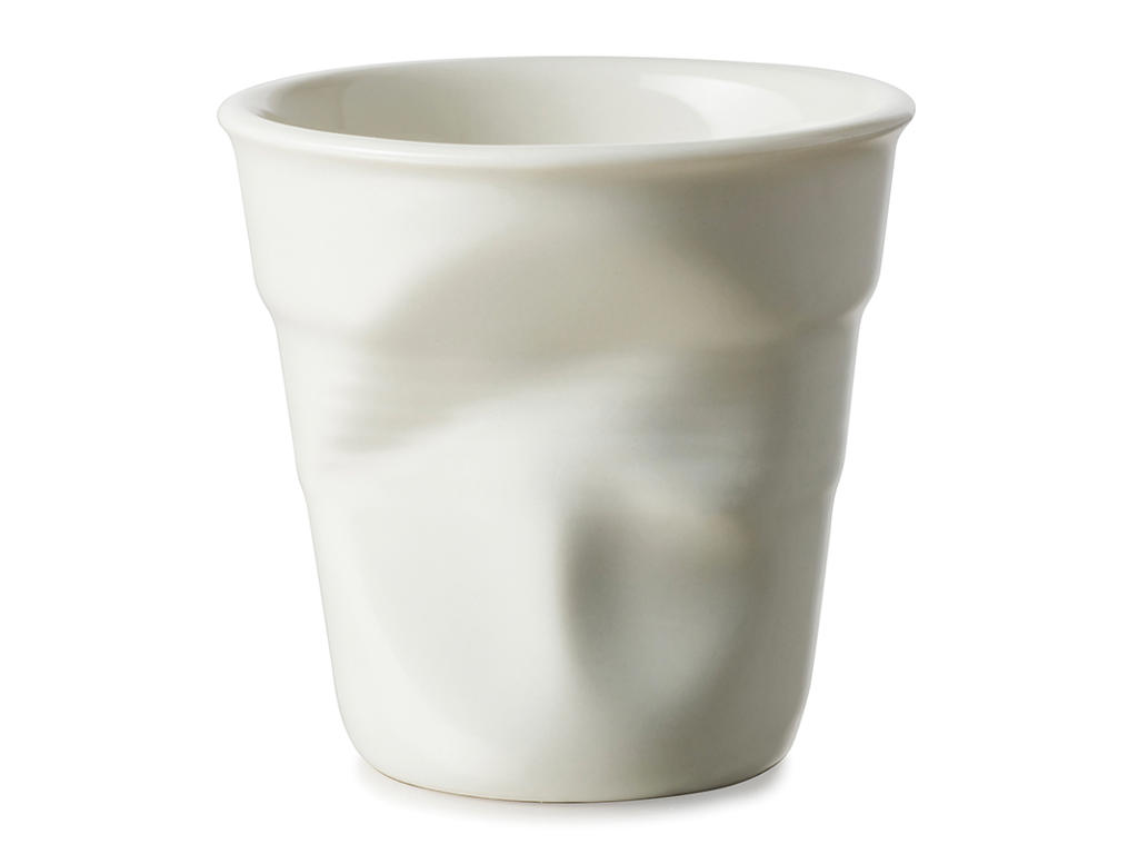 Froisse Arrugado Taza de Capuchino 18 cl Blanco Huevo