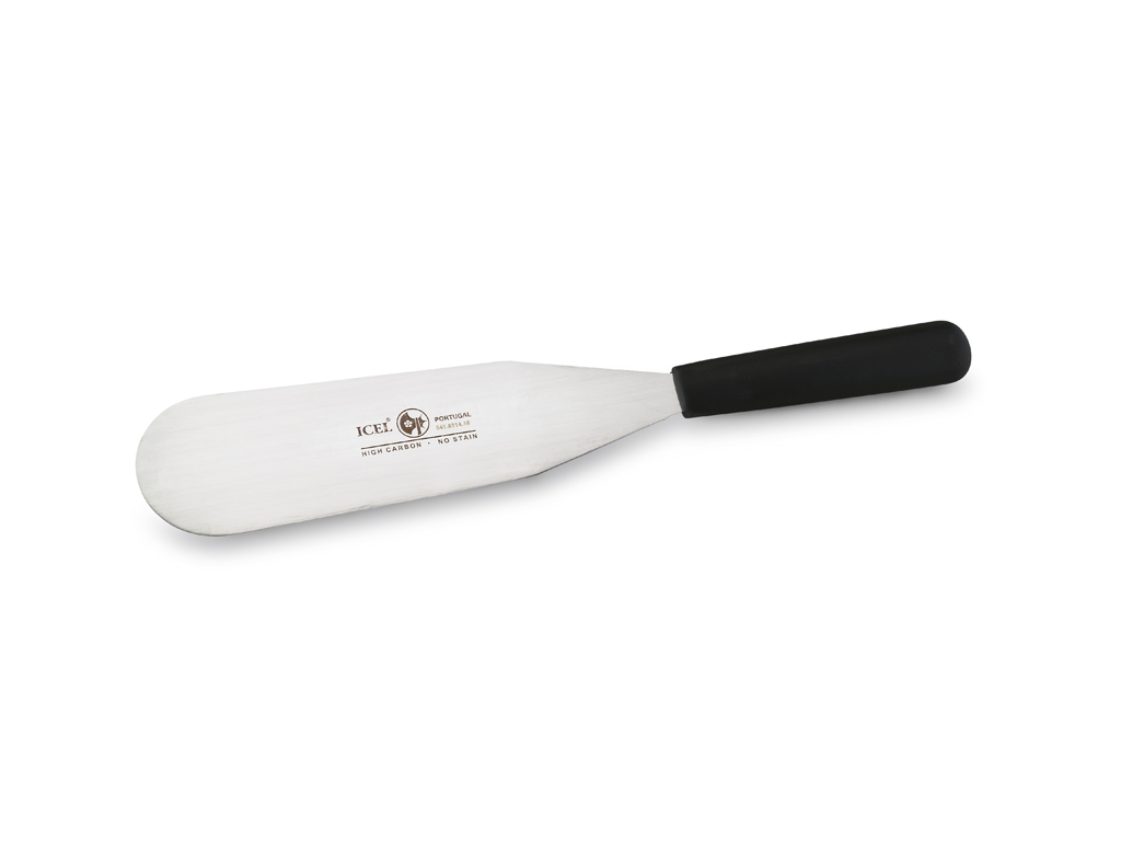 Cuchillo de paleta de acero inoxidable negro 18 cm