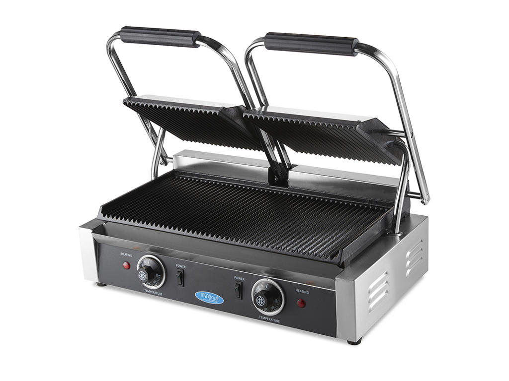 Maxima panini grill 1800W Dobbelt
