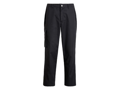 Kentauer Pantalones con bolsillo en el muslo Unisex, Negro