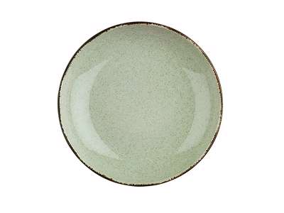 Plato hondo  21 cm Perla verde