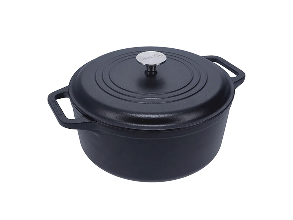 Olla con tapa, 26 cm, Victoria, hierro fundido
