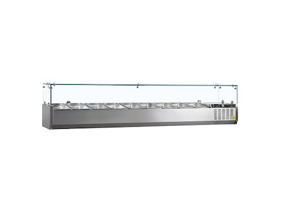 Køleopsats GN1/3 x9 RF glas top
