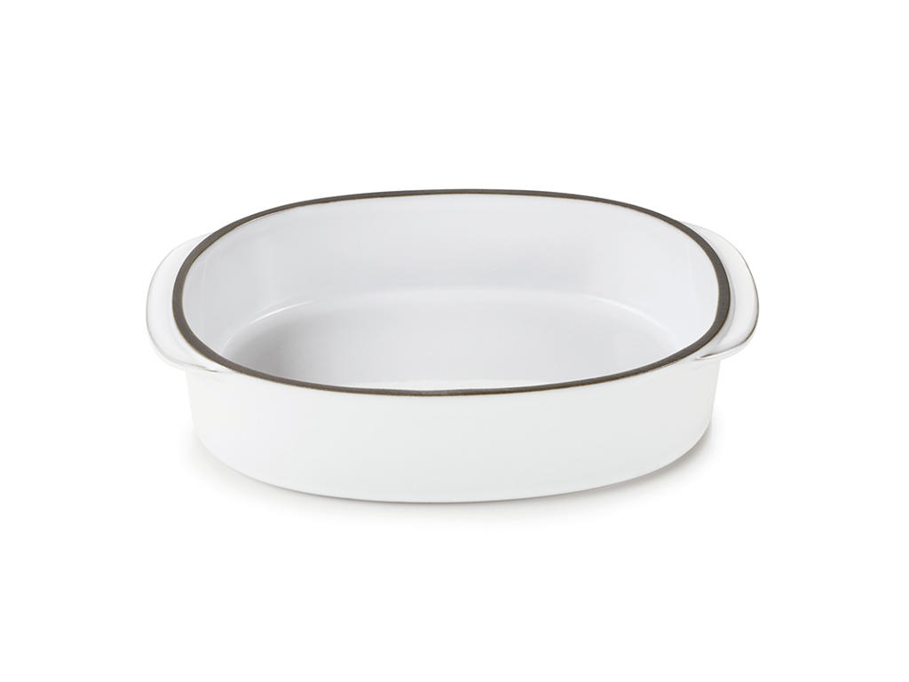 Plato Oval 19x13 cm blanco Caractere Culinaire