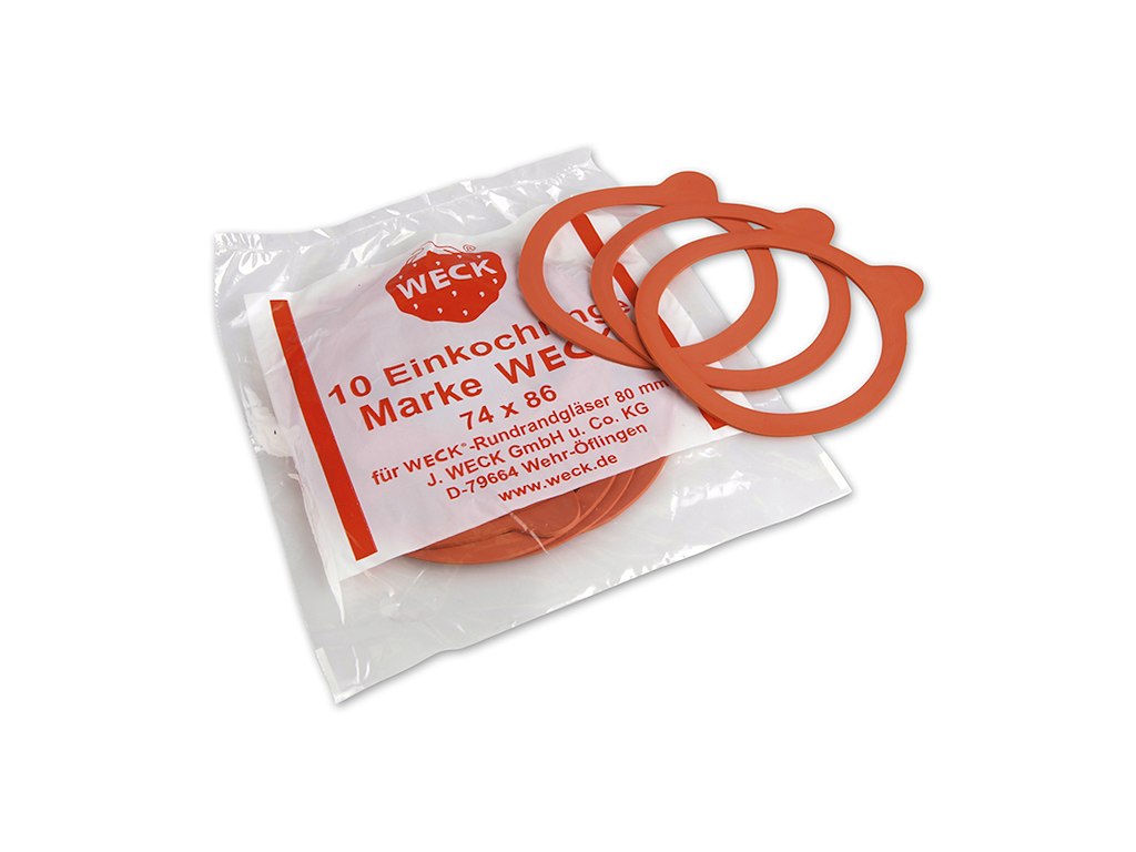 Junta de goma Weck BRR80 – paquete de 10 ud.