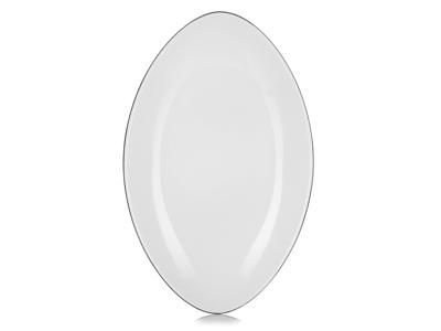 Plato Oval 35x22 cm Blanco Equinoxe