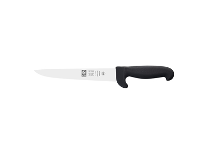 Cuchillo de carnicero - Acero inoxidable - Negro - 220mm - Protector de dedos