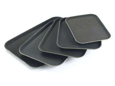 Bandeja antideslizante 40x56 cm marrón