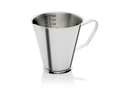 Medidor de litros en acero inoxidable