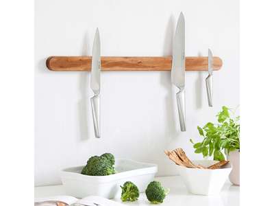 Imán para cuchillos 59 cm. en nogal