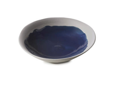 No.W Plato Profundo  24 cm Azul/Gris