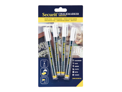 Marcador 4-pack blanco 14x1,5x1 cm