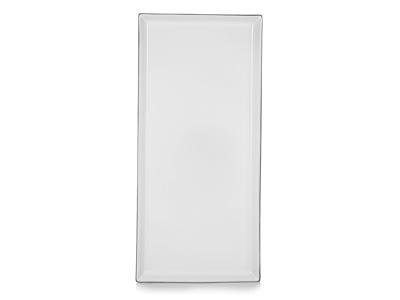 Plato Rectángulo 32,5x15 cm Blanco Equinoxe