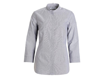 Kentauer Oxford Camisa Mujer 7/8 manga, Gris claro