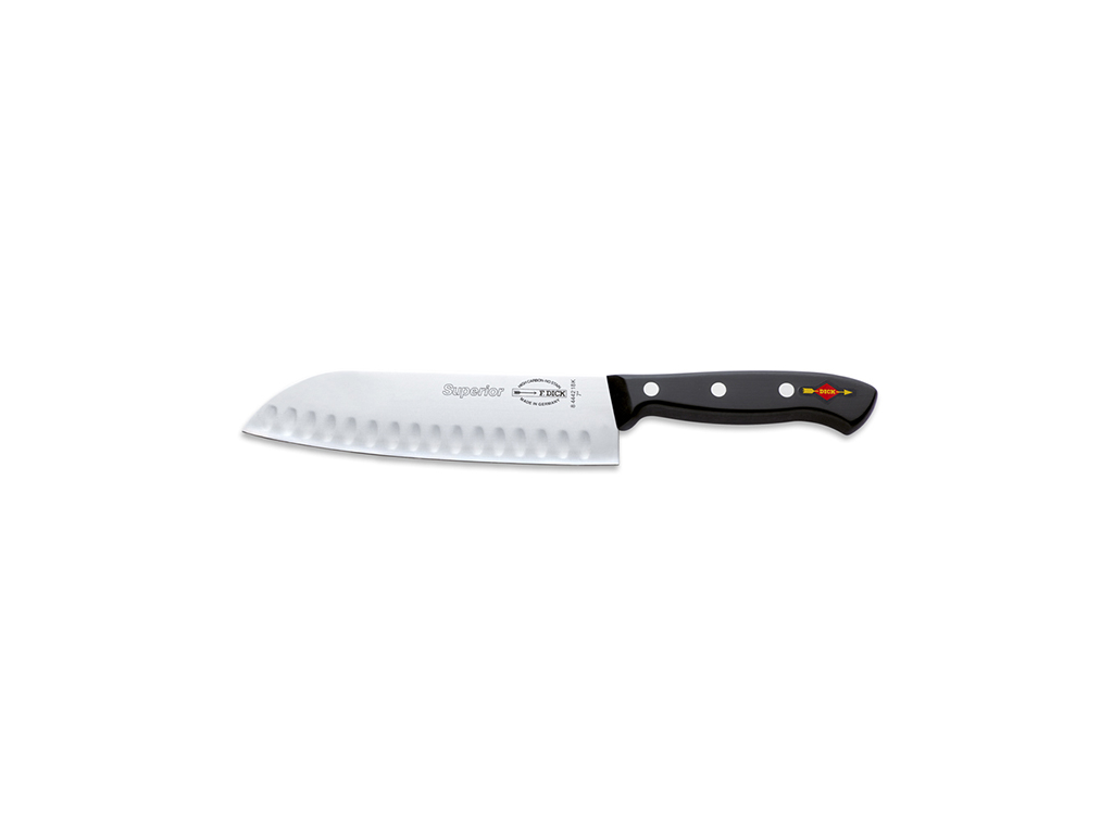 Cuchillo Santoku, 18 cm, F. Dick Superior, con corte de aire