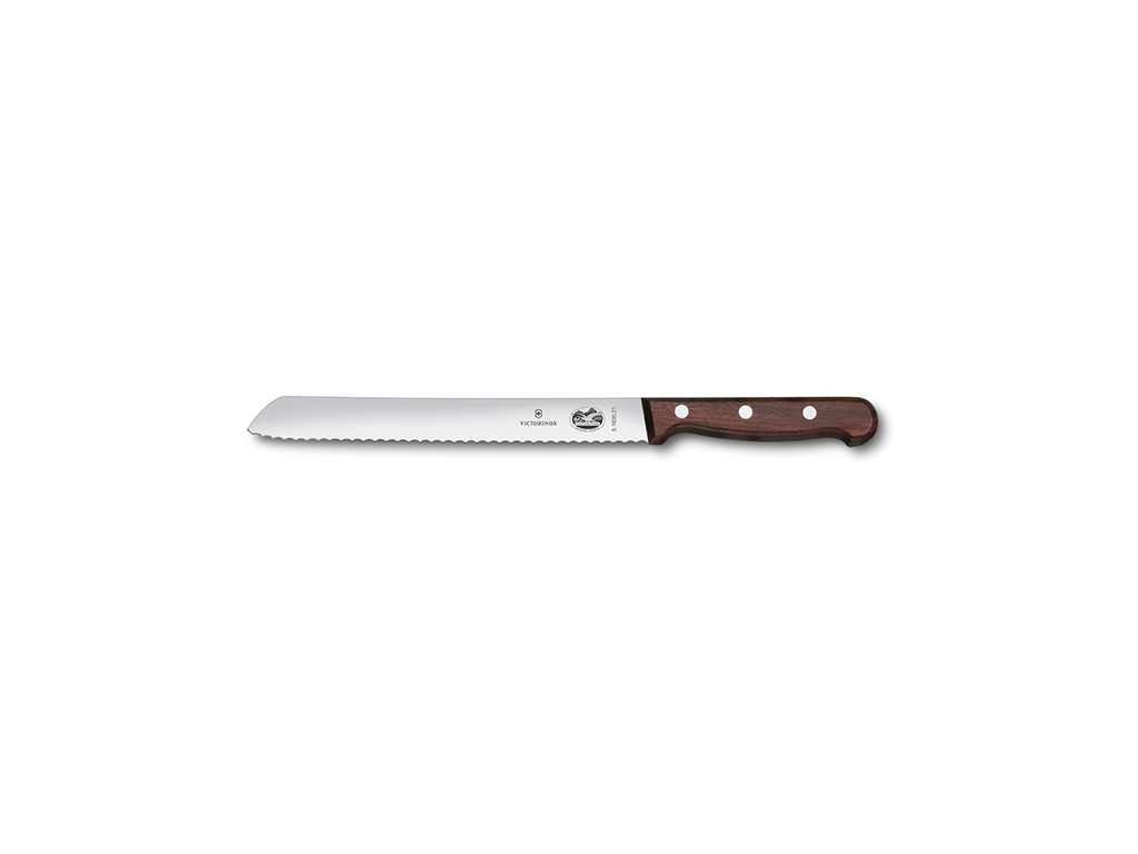 Cuchillo de pan, 21 cm, Victorinox, mango de madera