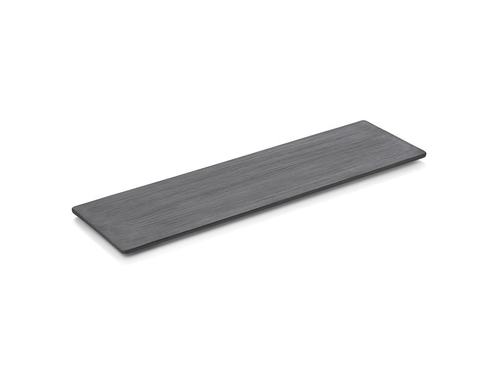 Bandeja de servicio de porcelana negra GN2/4 10x162x530mm