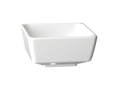 Cuenco blanco melamina 25 x 25; H; 12 cm APS