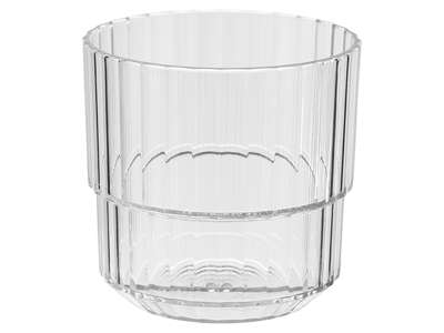 Vaso apilable 22cl plástico