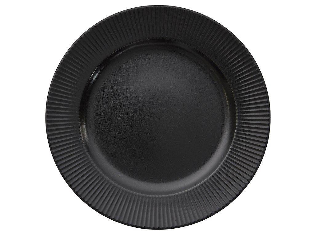 Plato 27 cm Groovy Negro