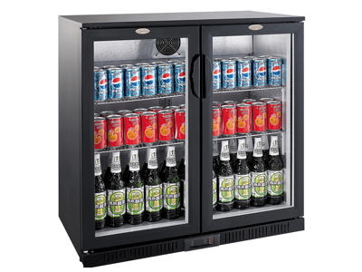 Back Bar 2 puertas Negro