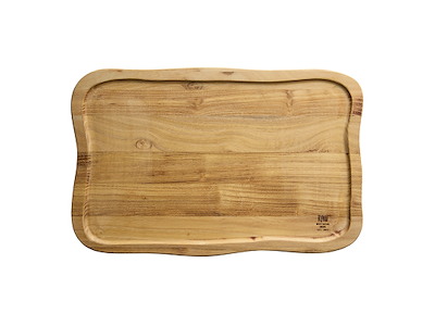 RAW Tabla de cortar con borde 40x26x2cm Madera de teca