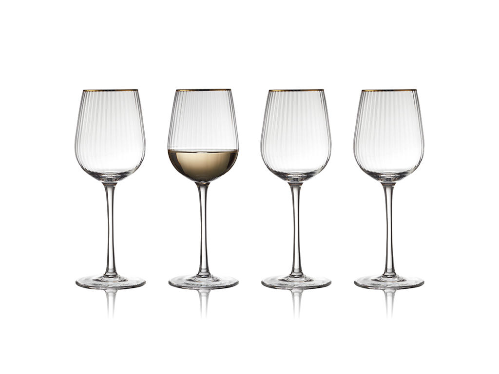 Vaso Vino Blanco Palermo Gold 30 cl 4 pcs.
