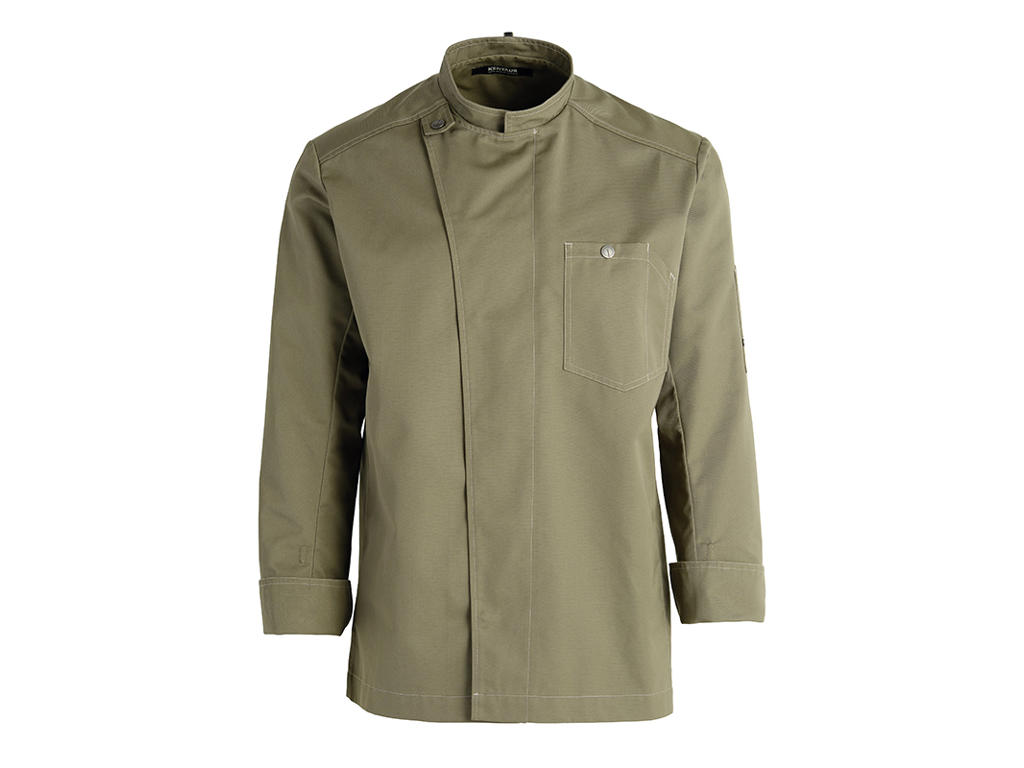 Kentaur Chaqueta de cocina Unisex Verde cazador