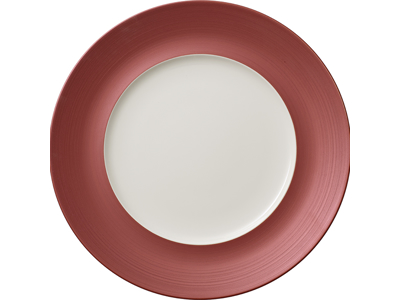 Cobre Brillo Plato Kob/Blanco  290 mm - Borde estrecho
