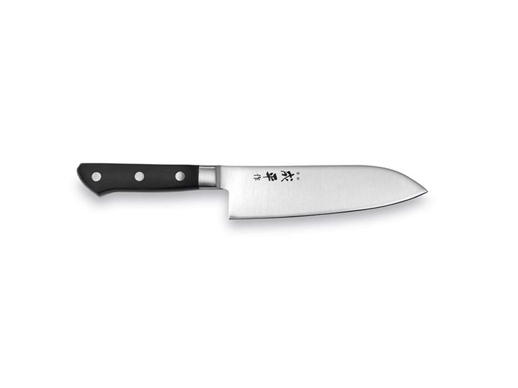 Cuchillo Santoku 16,5 cm Narihira Basis negro