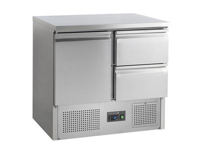 Mostrador refrigerado 1 armario 2 cajones GN 1/1