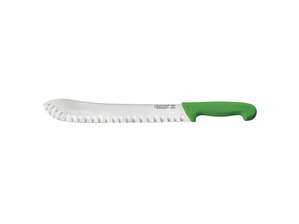 Cuchillo de corte con mango de plástico verde 31 cm