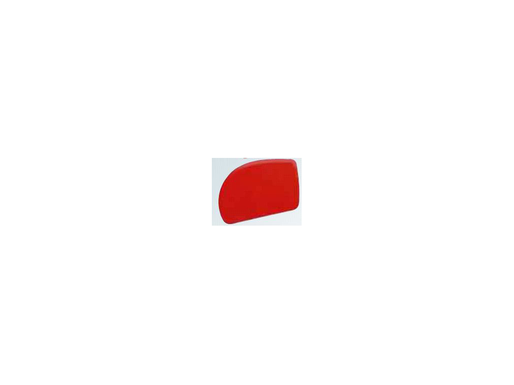 Raspador de masa Rojo 120 x 80mm 1 extremo curvado