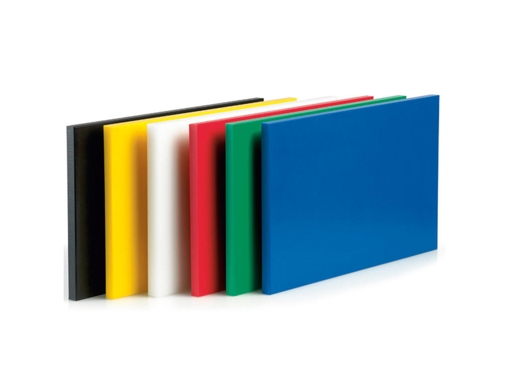 Tabla de cortar polyd Blanca 40x30 x 2 cm.