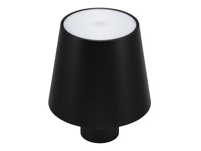 Lámpara de mesa inalámbrica T/botella París negra