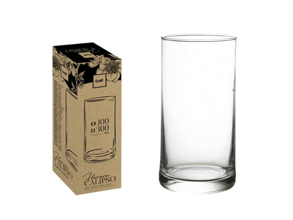 Jarrón Cristal  100 mm H: 300 Calipso