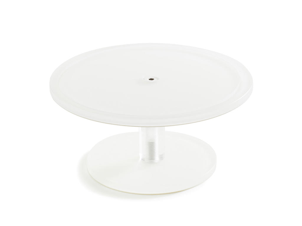 Soporte de pastel en pie 23 cm Blanco Mealplak