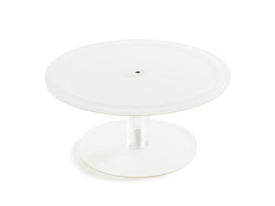 Soporte de pastel en pie 23 cm Blanco Mealplak