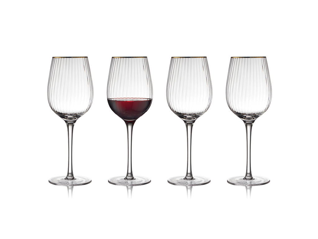 Vaso Vino Tinto Palermo Oro 40 cl 4 pcs.